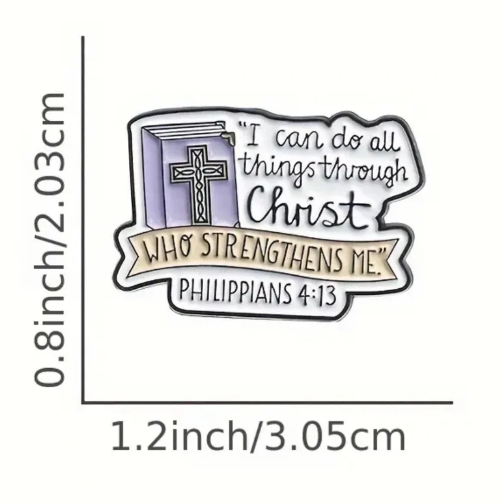 3/$25 “I Can Do All Things Through Christ…” Unisex Pin Badge Brooch